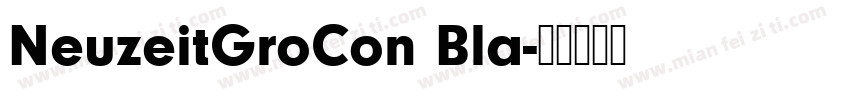 NeuzeitGroCon Bla字体转换